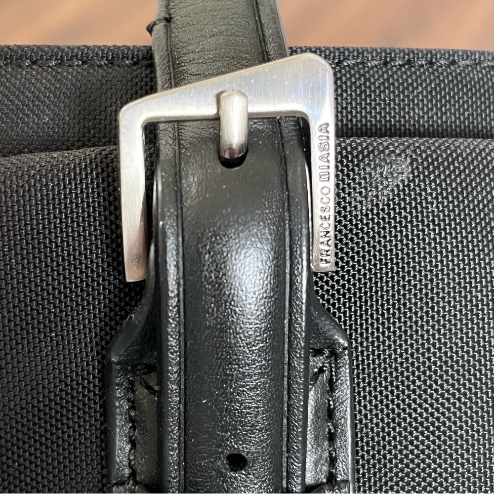 Francesco Biasia black nylon lap top work bag - Picture 7 of 14